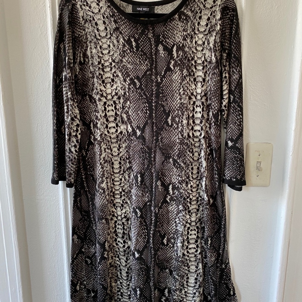 Nine West snake print dress